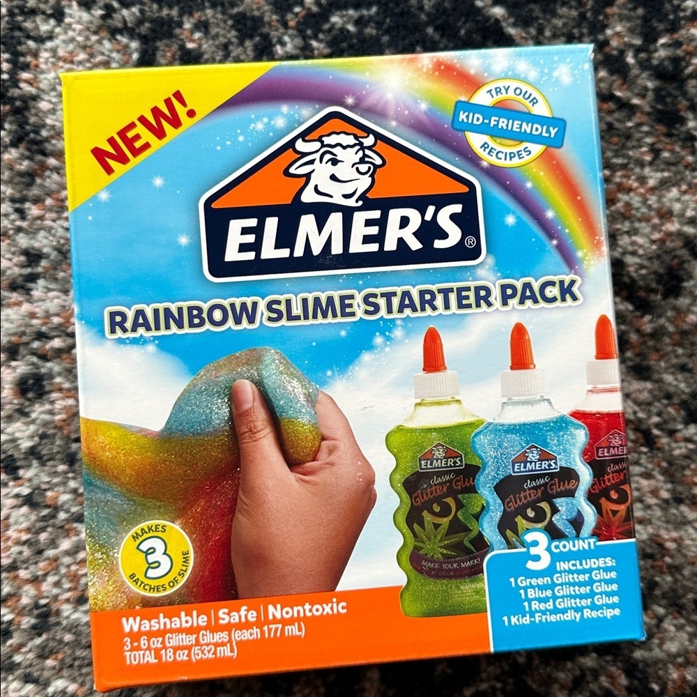 Elmer's Glitter Glue Slime Starter Packs